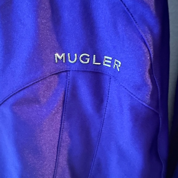 MUGLER Tule Illusion Paneled Angular Mini Dress - Picture 7 of 9